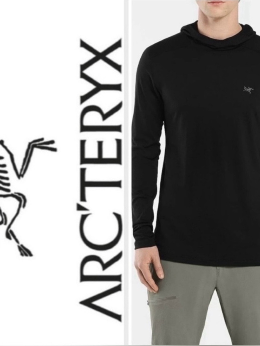 Arc'teryx
Arc'teryx Ionia Merino Wool Hoody Long Sleeve Black Size Small.